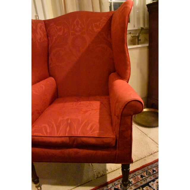 Wood Superb American Sheraton Wingchair, Ca. 1810-20 For Sale - Image 7 of 14