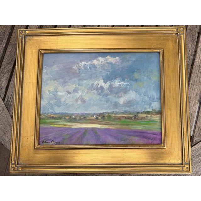 Framed French Provincial Lavender Landscape For Sale - Image 17 of 18