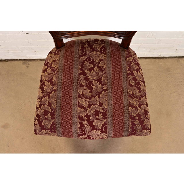 Wood Kindel Furniture Federal Carved Mahogany Side Chairs or Dining Chairs, Pair For Sale - Image 7 of 11