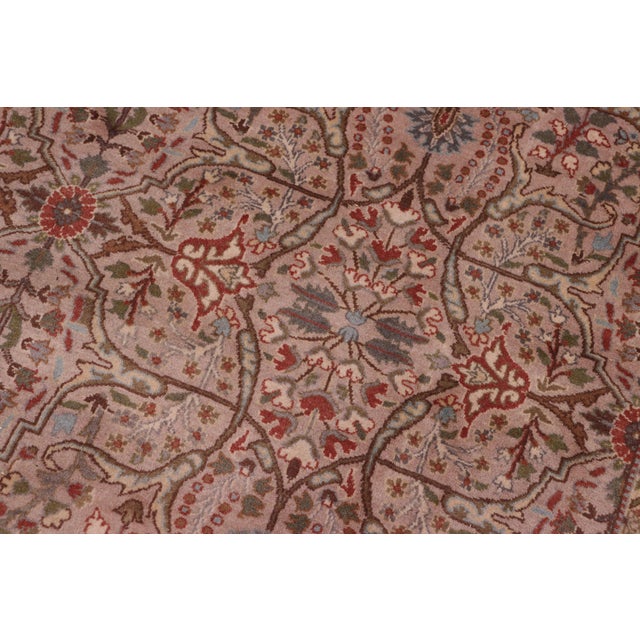 Intricate Tabriz Pak-Persian Gray/Copper Wool Rug - 8'1'' X 10'3'' For Sale - Image 4 of 9