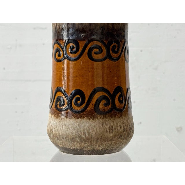 Ceramic Spiral Vase from Scheurich Keramik, Germany, 1970s For Sale - Image 3 of 10