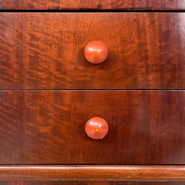 Art Deco Italian Chest of Drawers in Wood and Marble, 1930s For Sale - Image 11 of 18