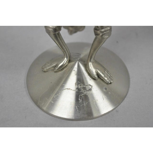 Vintage Royal Order of Jesters Figural Pewter Metal Award Goblet Chalice For Sale - Image 14 of 17