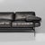 1980s Italian Modern Black Leather Sofa attributed to Antonio Citterio and Paolo Nava for B&B Italia, 1980s For Sale - Image 5 of 18