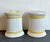 Vintage Spanish Hand Painted Ceramic Low Stools - Set of 2 For Sale - Image 9 of 12