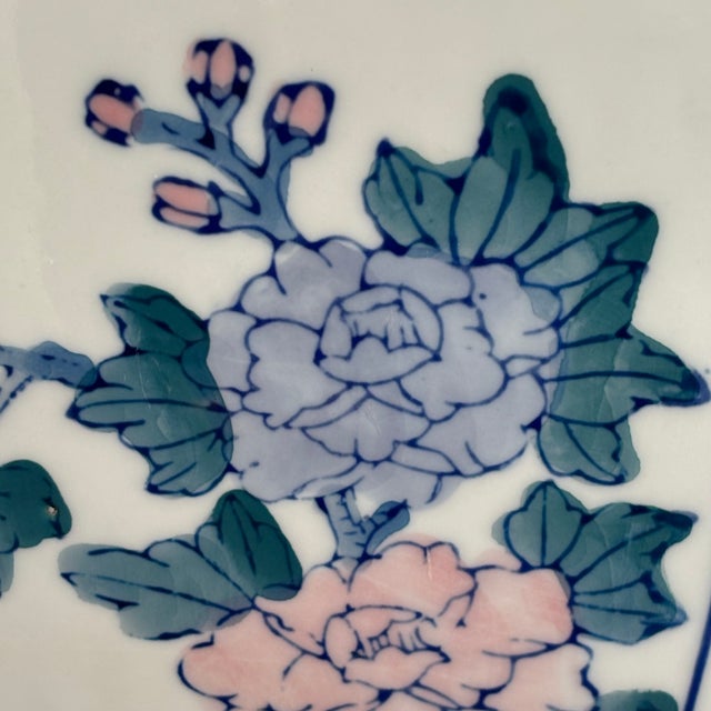 Ceramic Late 20th Century Petite Chinoiserie Porcelain Garden Stool For Sale - Image 7 of 12