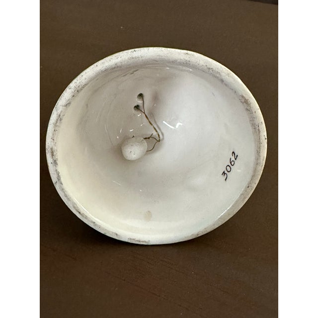 Vintage 20th Century Porcelain Holly Berry Christmas Bell/ Ornament For Sale In Orlando - Image 6 of 7