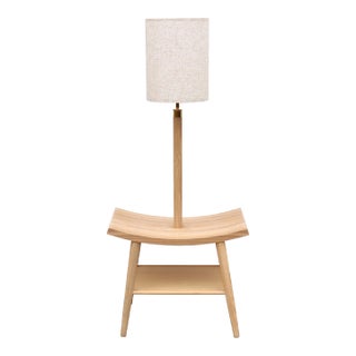 Modern Autoban for De La Espada Booklamp, a Floor Lamp and an Oak Bedside Table For Sale