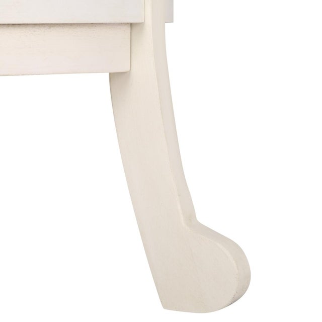 Early 21st Century Mary Pedestal Table in Ivory For Sale - Image 5 of 8