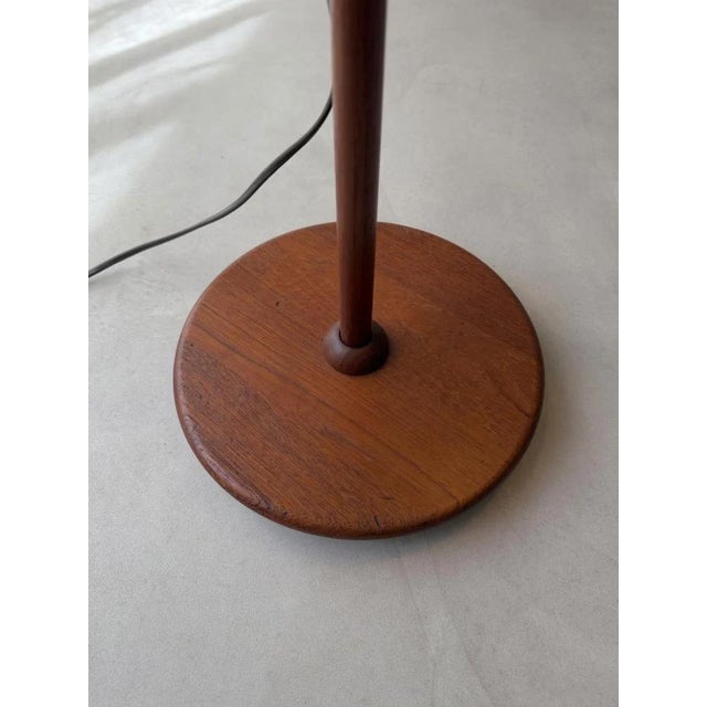 Brown Double Adjustable Floor Lamp in Teak from Domus, 1960s For Sale - Image 8 of 10