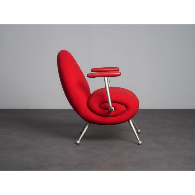 Postmodern Chiocciola Lounge Chair by Roberto Semprini for Arredaesse, Italy, 1994 For Sale - Image 3 of 11