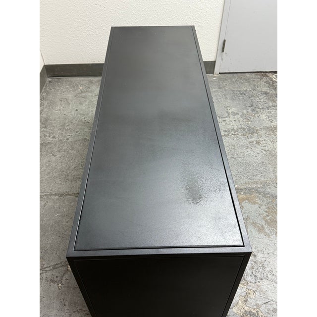 Paul Schulman for Crate & Barrel Casement Black Credenza For Sale In San Francisco - Image 6 of 12