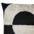Contemporary Black & White Handmade Silk Throw Pillow With Down Insert For Sale - Image 4 of 7