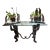 Bronze Monkeys and Glass Topped Table For Sale