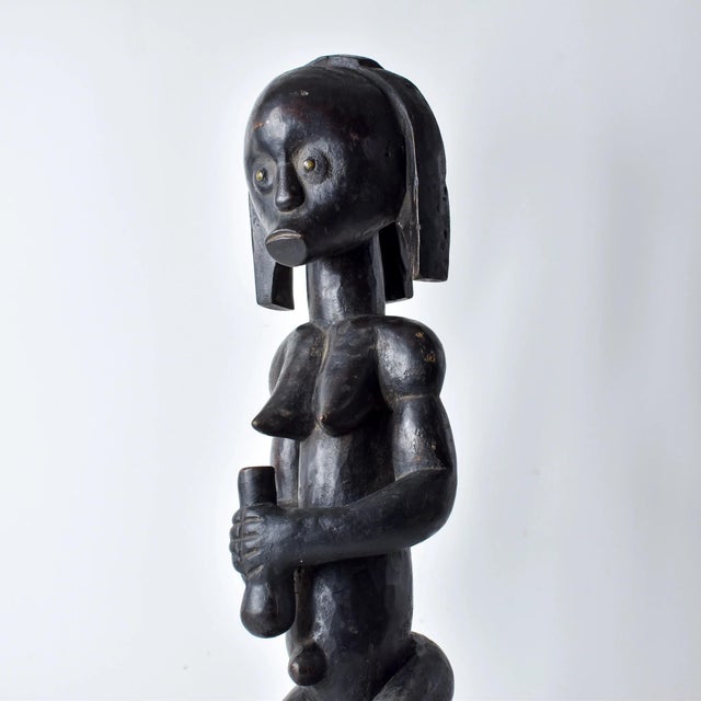 African Early 20th Century Fang Ngil Figure on Custom Base Gabon For Sale - Image 3 of 14