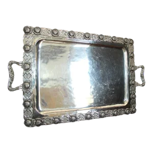 Late 19th Century Rectangular Sterling Silver Serving Platter