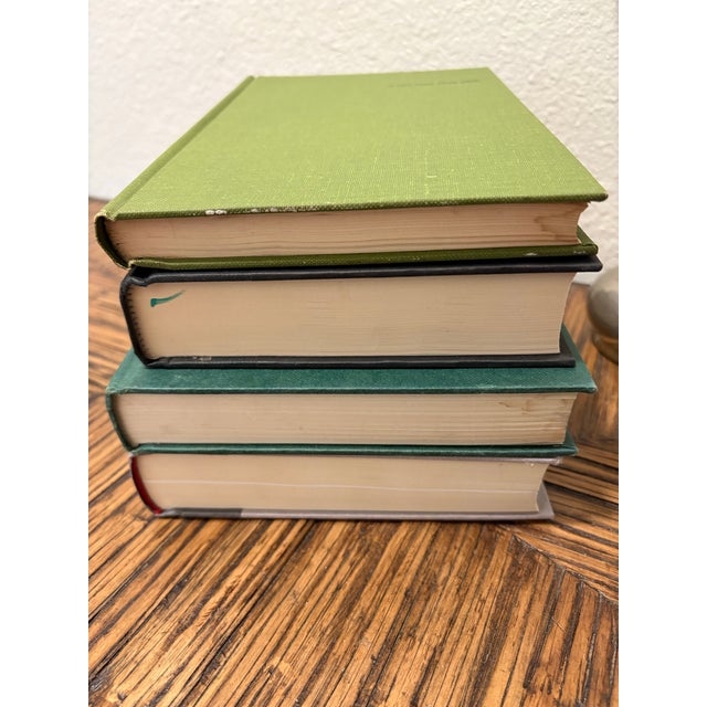 Vintage Spanish Civil War & Identity Hardcover Book Stack - Set of 4 - Grass Green Linen & Slate Tones - Academic Library Vignette For Sale - Image 4 of 9