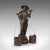 Late 19th Century Tall Antique Decorative Chinese Bronze Water Carrier Statue For Sale - Image 9 of 13