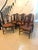 Antique Victorian Hepplewhite Mahogany Shield Back Dining Chairs with Carvers in Tan Leather, 1890, Set of 8 For Sale - Image 3 of 18