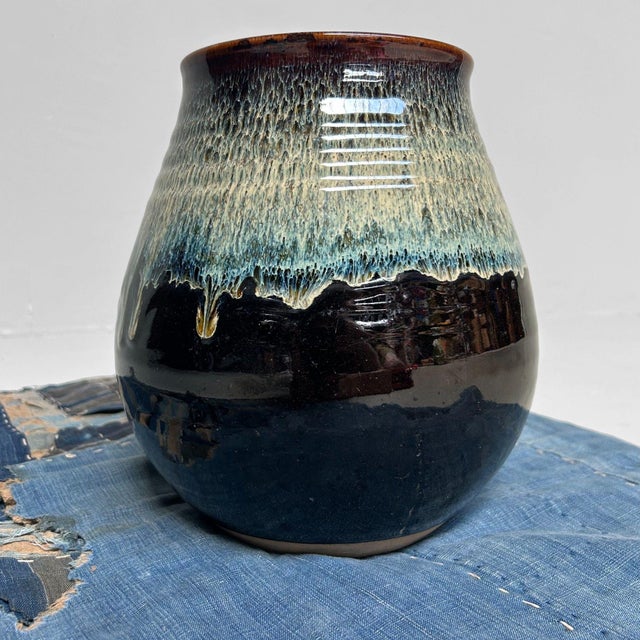 1970s Japanese Ikebana Flower Vase Koishiwara-Yaki, 1970s For Sale - Image 5 of 14