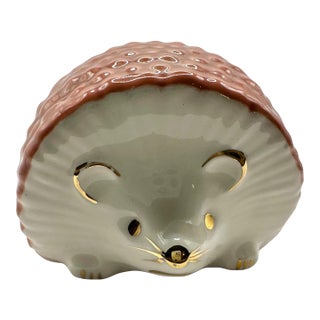 Vintage Racacer Spain Porcelain Hedgehog Figurine For Sale