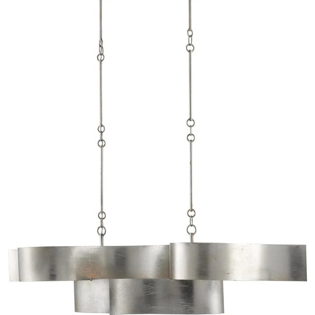 Grand Lotus Chandelier Currey & Company Oval For Sale - Image 4 of 9