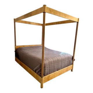 Mid Century Henredon Scene Two Queen Canopy Bed For Sale