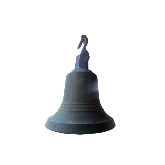 Antique French Bronze Bell with Clapper For Sale - Image 11 of 12