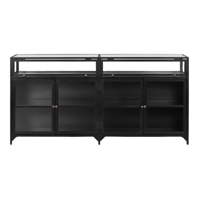 Four Hands Shadow Box Sideboard - Black For Sale