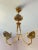 Vintage Italian Hanging Lamp in Brass and Porcelain, 1980s For Sale - Image 10 of 10