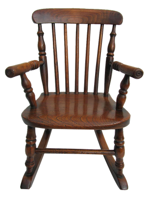 Antique Windsor Children's Rocking Chair, 1850