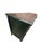 Vintage Emerald Green Credenza Media Console With Walnut Finished Top For Sale In Miami - Image 6 of 10