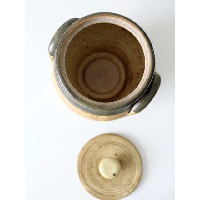 Vintage Studio Pottery Jar For Sale - Image 10 of 11