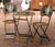 Metal Early 20th Century French Hand-Painted Wrought Iron Folding Bistro Set, 3 Pieces For Sale - Image 7 of 14
