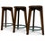 Lovely set of 3 solid teak stools by Pierre Jeanneret. Made for Punjab University campus in Chandigarh India in the 1960s....