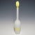 White 1950s Venini Art Glass Bottle With Fasce Decoration in Yellow, Murano For Sale - Image 8 of 8