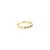 Contemporary Sapphire Diamond Wedding Band 14k Yellow Gold, Size 7 For Sale - Image 3 of 3