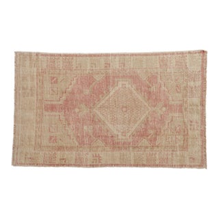 Vintage Distressed Oushak Rug - 2'5" x 4'1" For Sale