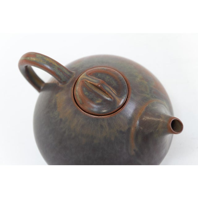 Danish Teapot in Glazed Ceramic by Eva Stæhr-Nielsen for Saxbo, 1950s For Sale - Image 13 of 18