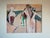 Beautiful large-scale contemporary abstract figurative painting featuring expressive human forms in a soft palette of...