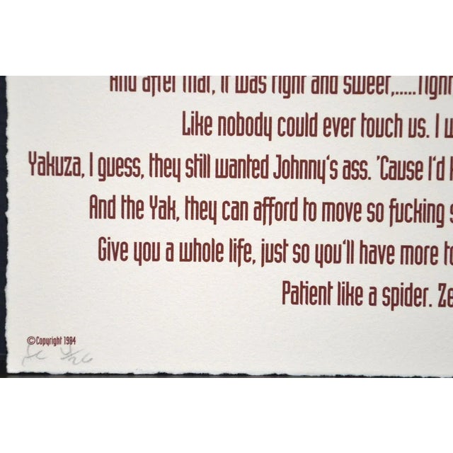 A Single Frame - From the “Mnemonic Pictures Folio” is an original photo-lithograph realized by Robert Longo in 1995....