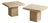 1970s Italian Organic Modern Minimalist Axel Vervoordt Style Travertine Side Tables - Pair For Sale