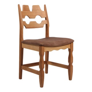 Model Razoblade Oak Dining Chair attributed to Henning Kjærnulf, Denmark, 2023 For Sale