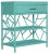 Tiffany End Table in Truquoise For Sale - Image 4 of 7