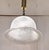 1970s Vintage Ceiling Lamp with Frosted Glass Shade on Brass Mounting, 1970s For Sale - Image 5 of 7