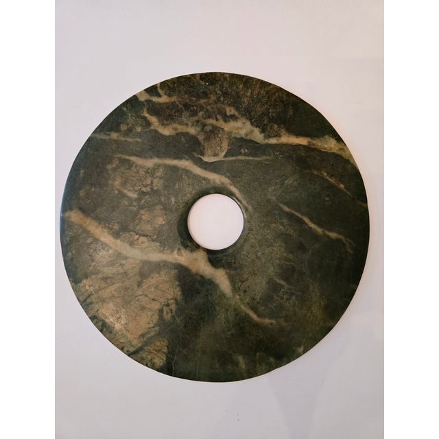 Stone Antique Chinese Jade Disc For Sale - Image 7 of 9