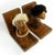 Wood Optymist & Pesymist Hans Bolling Bookends, 1960s, Set of 2 For Sale - Image 4 of 10