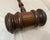 Industrial Huge Vintage Handmade Carved Turned Wooden Solid Wood Judge Auction Gavel Large For Sale - Image 3 of 11