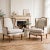 Beautiful pair of French Provincial or Louis XV style wingback armchairs with a carved solid walnut frame with a warm,...