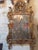 Vintage French Gilt-Wood Mirror W/Fruit Basket Motif. Faded Mirror